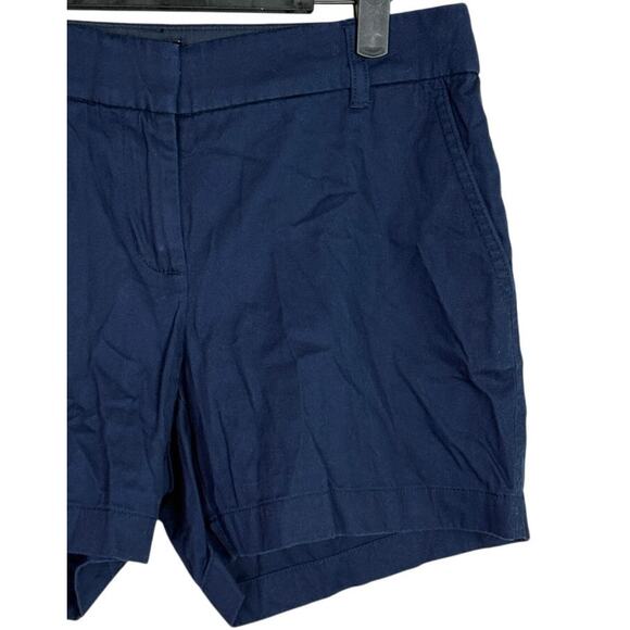 J. Crew Cotton Classic Chino Utility Flat Front Pocket Casual Shorts 4 Navy Blue - Picture 2 of 15
